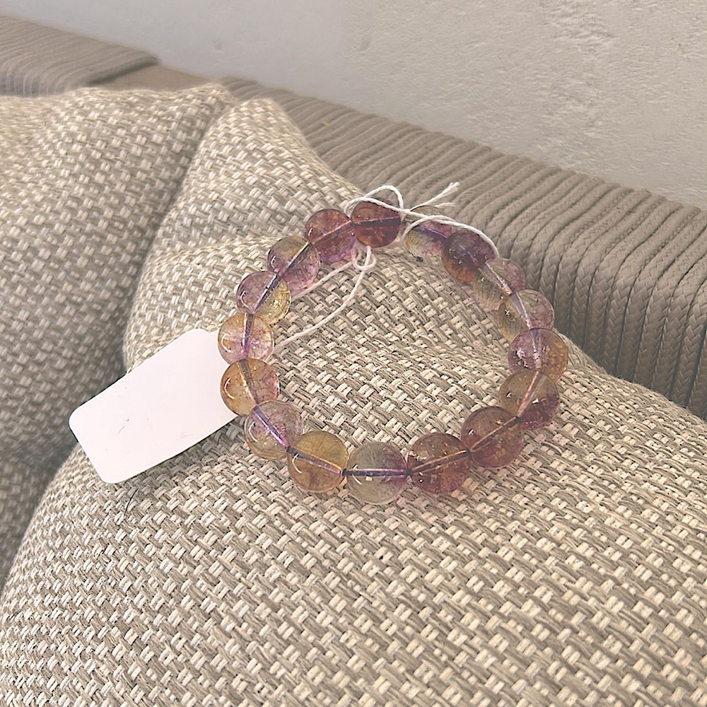 RARE SUPER SEVEN!!!Elegant Beaded Bracelet. Great example of this gemstone.💎 - Picture 2 of 7